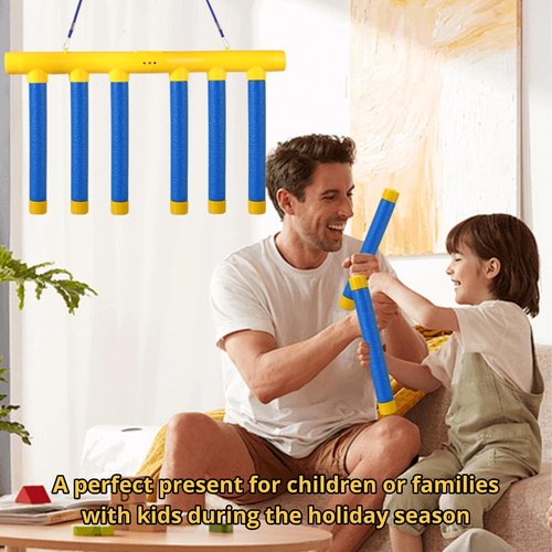 OWILIWO Reflex Challenge Game, Hand Eye Coordination Training Reaction Training Toy, Upgrade 3 Adjustable Speed Drop Stick Game with Remote Control, Falling Sticks Catching Game for Kids Adults