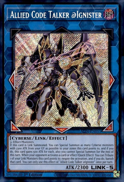 Allied Code Talker @Ignister - ALIN-EN051 - Secret Rare - 1st Edition