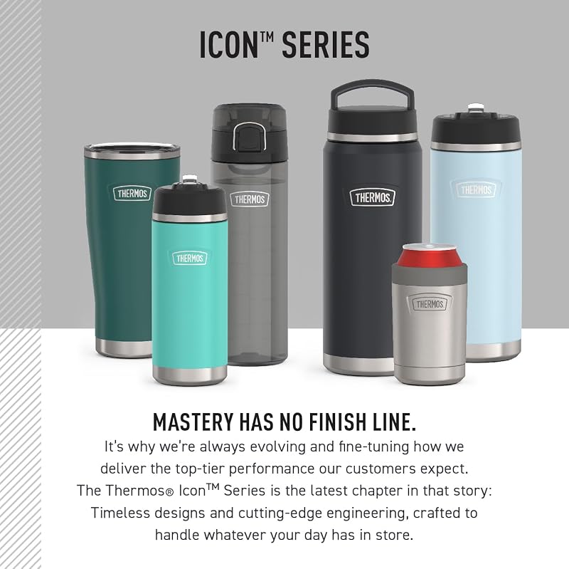 Thermos Icon Series 26oz Water Bottle with Straw Lid - Tritan by Eastman, Smoke