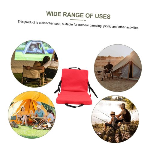 TOYANDONA Professional Portable Stadium Seat Cushion with Back Support Bleacher Chair for Outdoor Sports Convenient and Wear Resistant Design