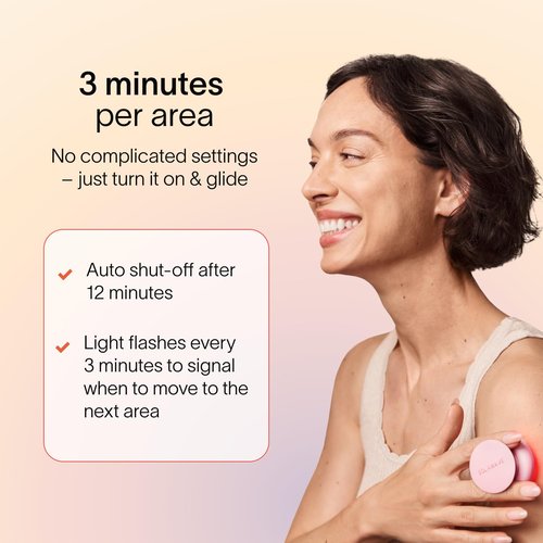 Solawave Red Light Therapy Device for Face & Body | Near Infrared Light Therapy for Rejuvenation | Portable Facial Skincare Solution | Soothes & Depuffs Skin, Reduces Appearance of Lines & Wrinkles