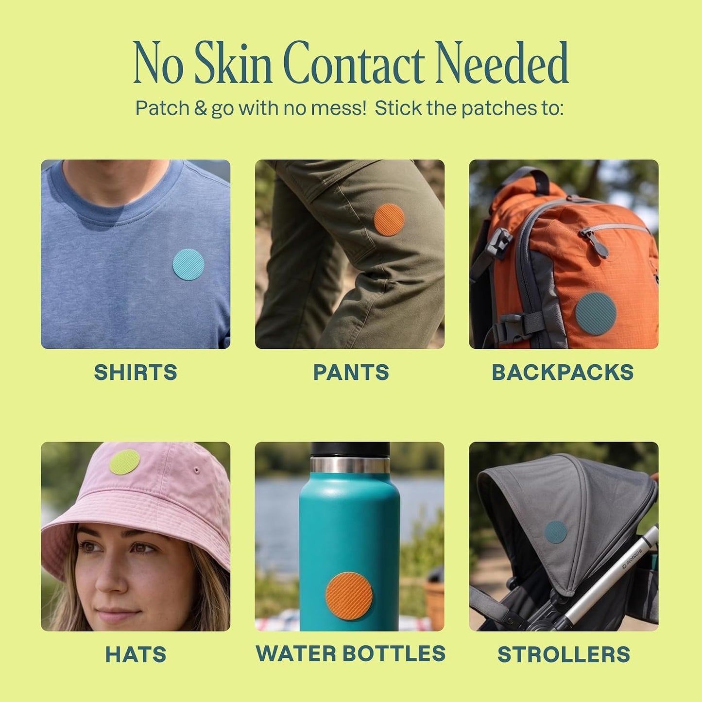 Cliganic Mosquito Repellent Stickers (80 Pack) - Patches for Kids & Adults, Natural DEET-Free, Citronella Essential Oil Infused