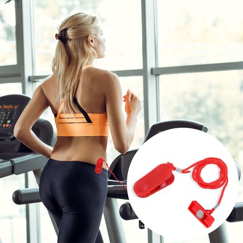 Treadmill Magnet Safety Key Replacement, Universal Treadmill Safety Key Magnetic Running Machine Switch Rectangle Emergency Stop Lock for Most Treadmills Accessories