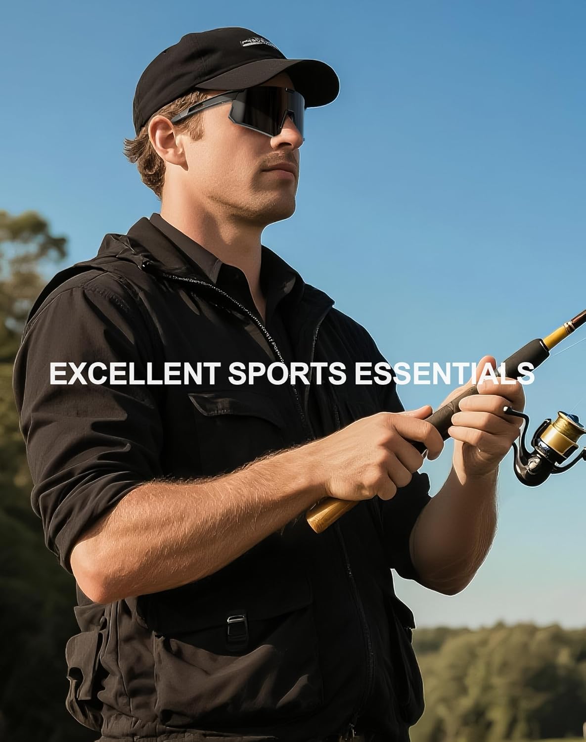 KALIYADI Polarized-Sunglasses Men Running-Sunglasses: Mens Polarized Sports Sunglasses Womens Cycling Driving Fishing