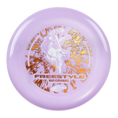 WHAM-O Frisbee Freestyle Flying Disc 160g, 10.5 Inch Durable and Flexible Sport Disc for Outdoor Beach Backyard Family Fun -1 Pack