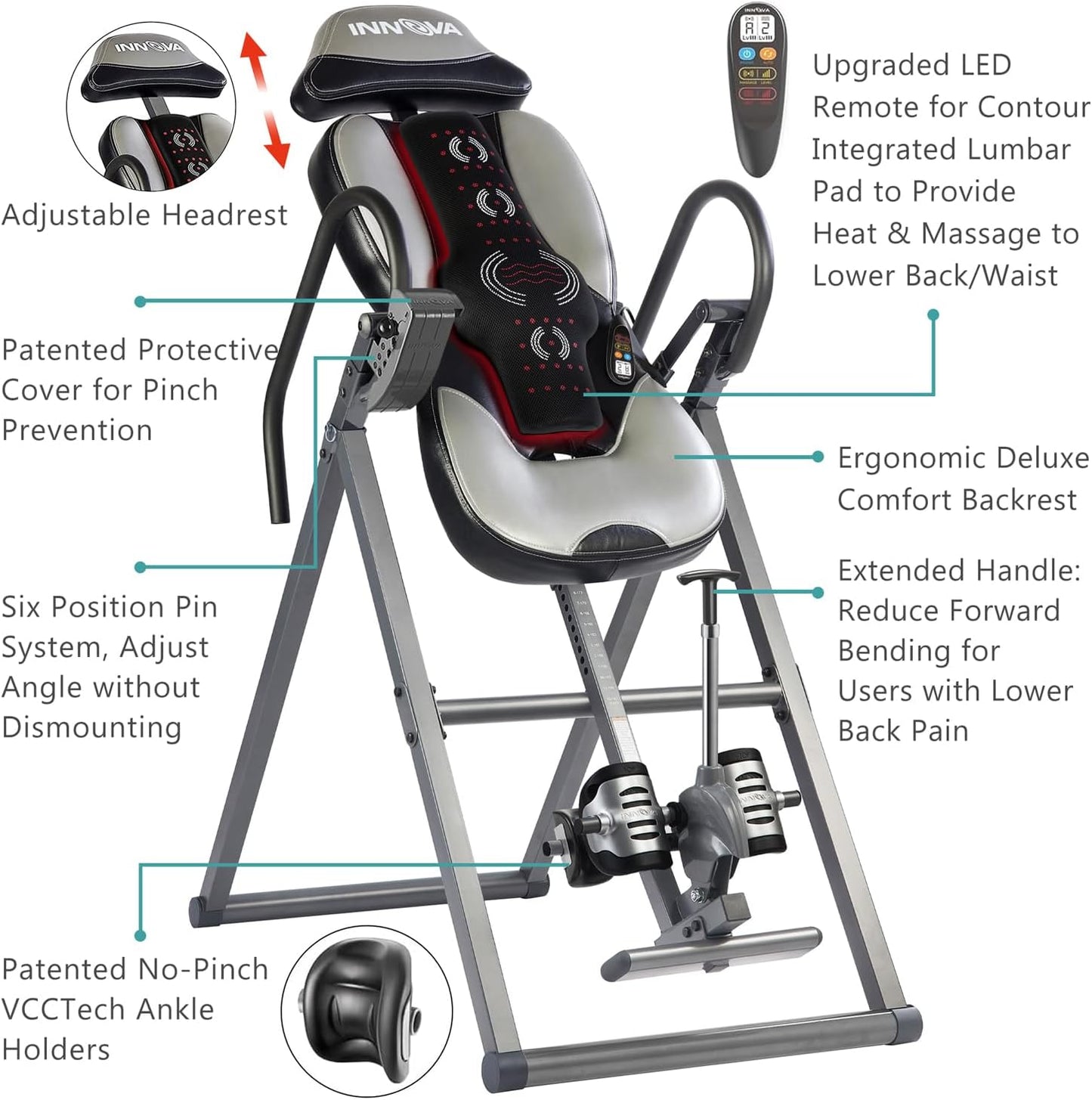 Innova Advanced Heat and Massage Inversion Table