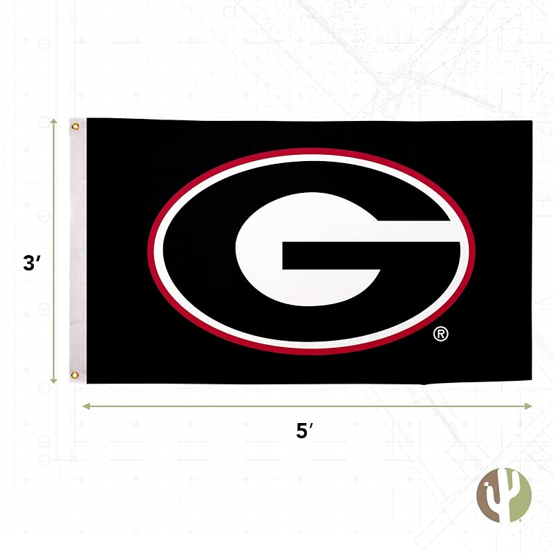 Georgia Bulldogs Flag 3x5 ft - Double-Sided Officially Licensed Outdoor Banner