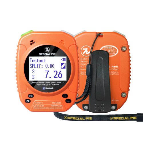 SPECIAL PIE Upgraded Shot Timer - Perfect for Firearm & RO Use in USPSA,IPSC,IDPA,CAS,PRS,3GUN & Steel Challenge Competitions（Orange