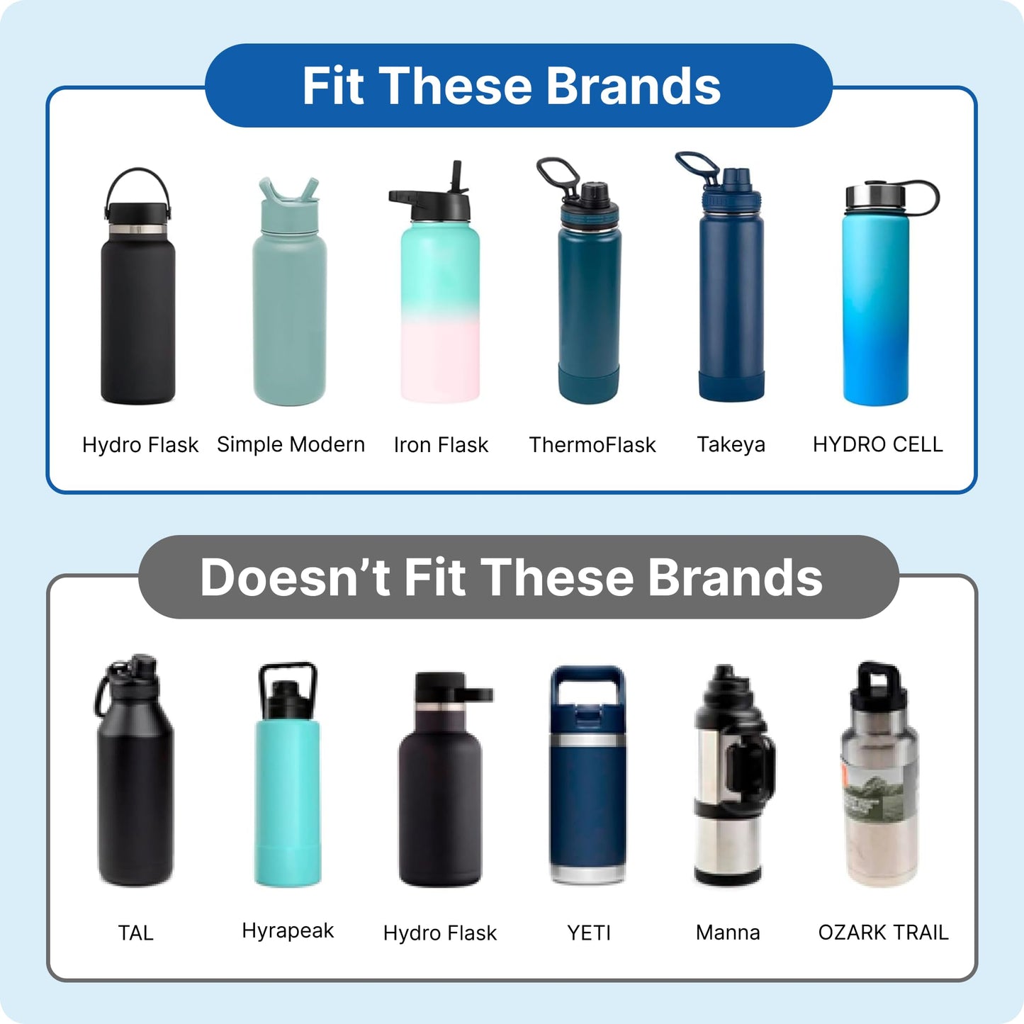 Prurex Straw Lid - Replacement Cap for Hydro Flask 12/16/18/20/32/40/64 oz Wide Mouth Bottles - with Weaving Handle, Fits Thermoflask & Iron Flask(2 Pack)