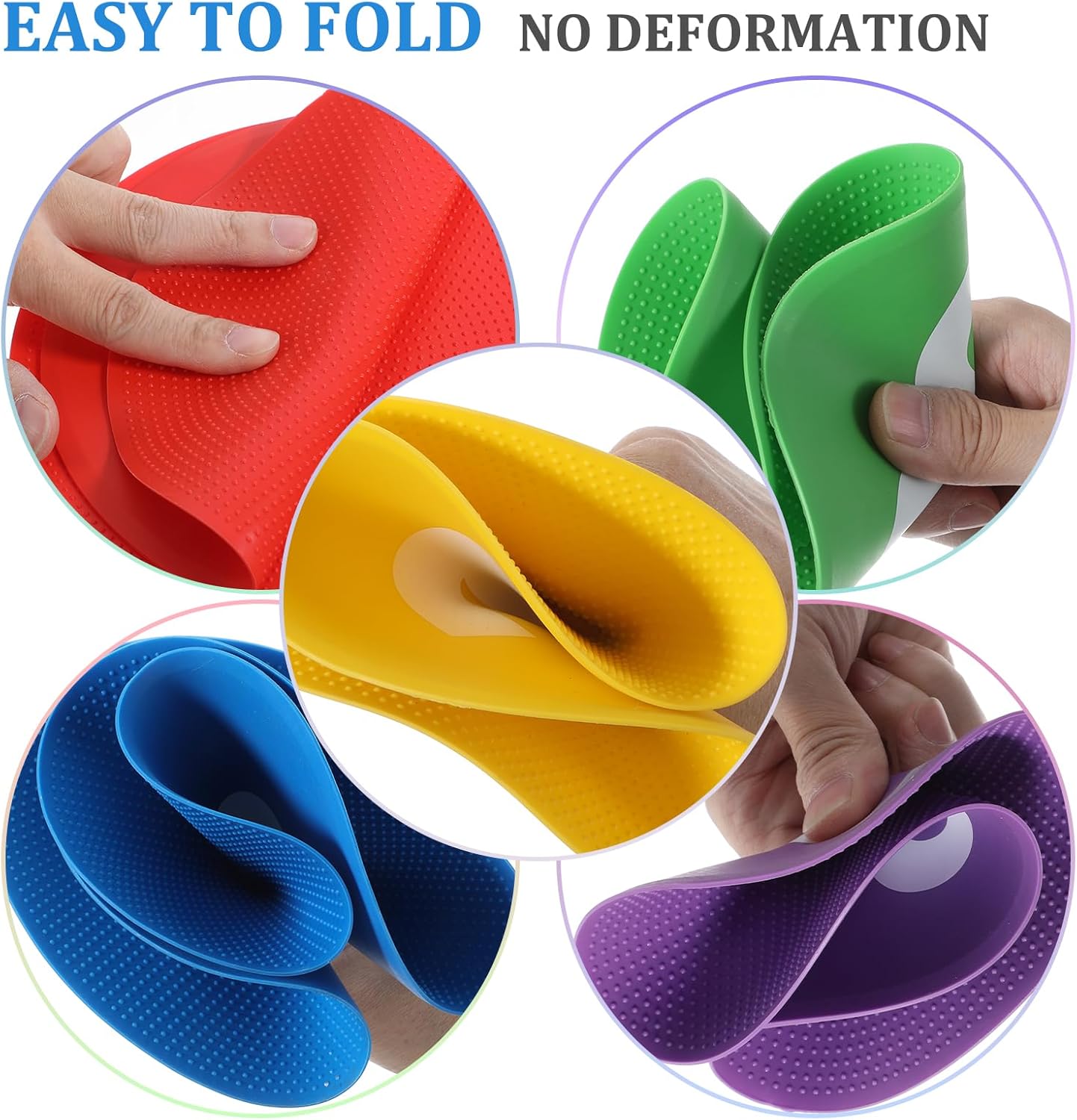 24 Pack Spot Markers Non Slip Rubber Agility Markers Flat Field Cones Floor Dots for Soccer Basketball Sports Speed Agility Training and Drills（7.6 Inch）