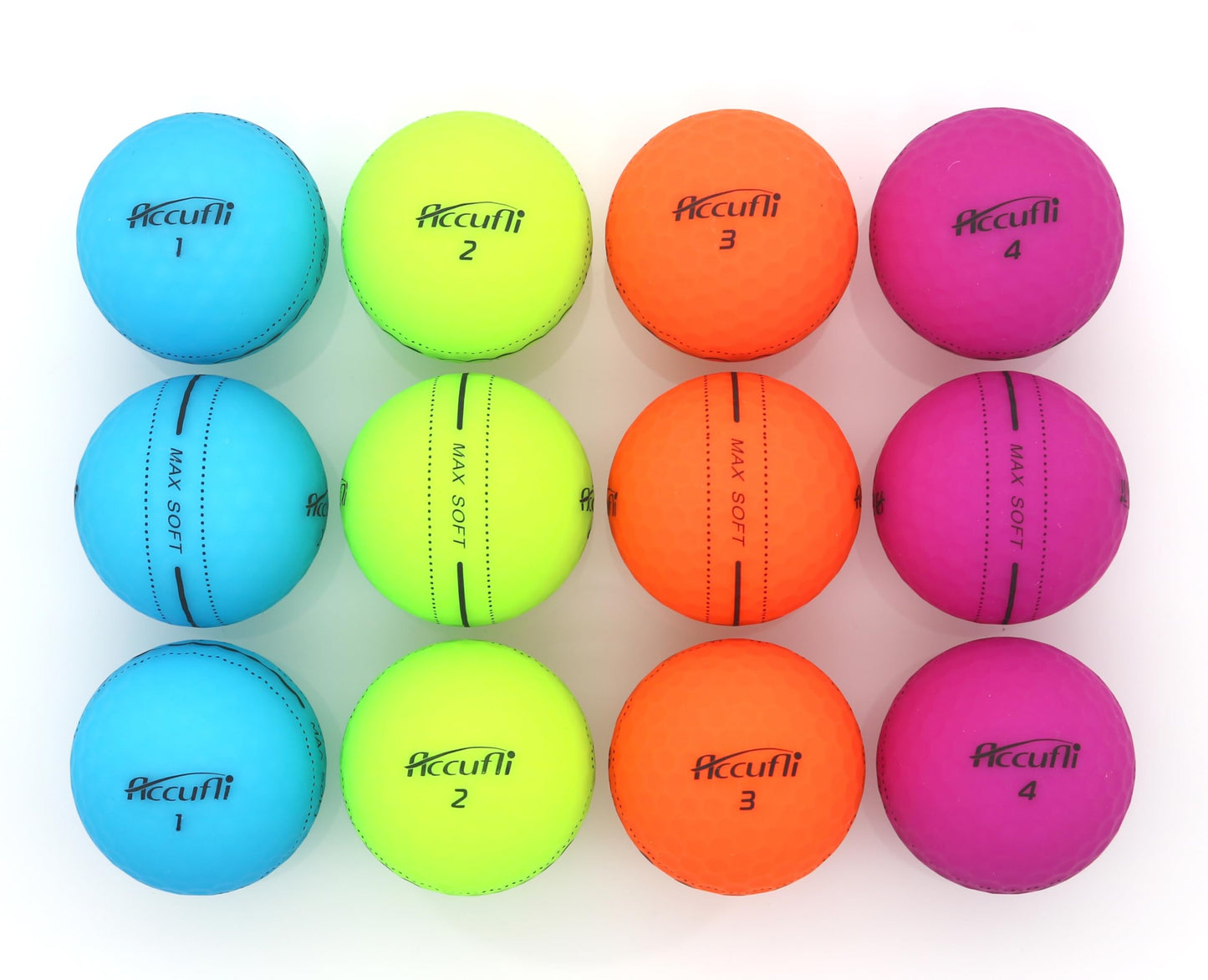 ACCUFLI Max Soft Matte Golf Balls