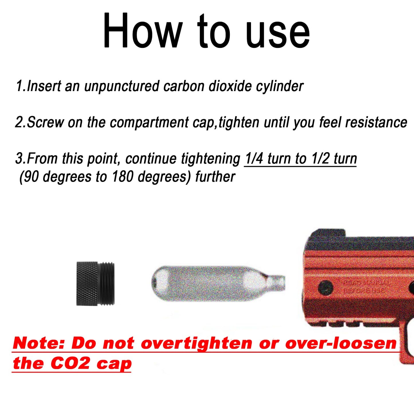 LZXUNG CO2 Fast Cap Adapter Compatible with BYRNA CL,Quick Release Accessories for CO2 Cylinder,Extended Grip Design,More Grip Area,No Tools Required,Black Aluminum CO2 Quick-Release Cover Adapter