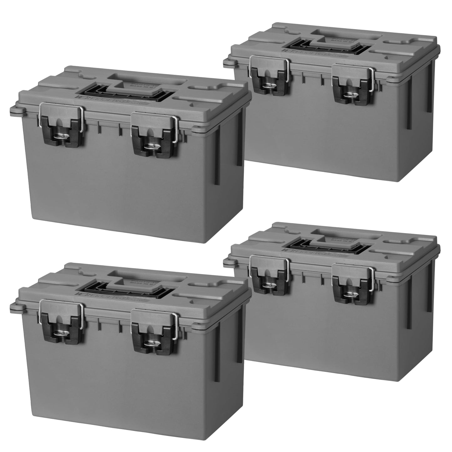 Sheffield 12766 XL Storage Bins With Lids, Stackable Storage Bins, Lockable Containers with Lids, Plastic Containers for Home, Classroom, and Dorm