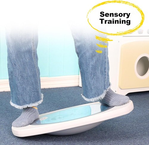 Balance Board Maze, 20 inch Labyrinth Rocking Seesaw for Core Strength & Stability, 10°-30° Tilt Non-slip Round Balancing Board for Indoor Outdoor Activity Leg Workout Max Load 220 Lbs