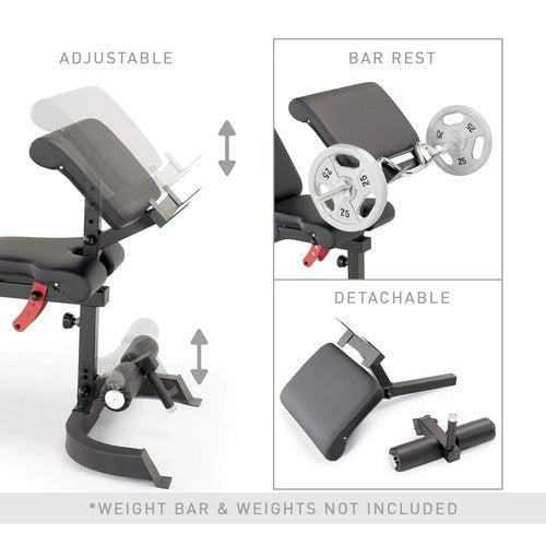 Marcy Smith Machine Cage System Home Gym Multifunction Rack, Customizable Training Station SM-4033, Red