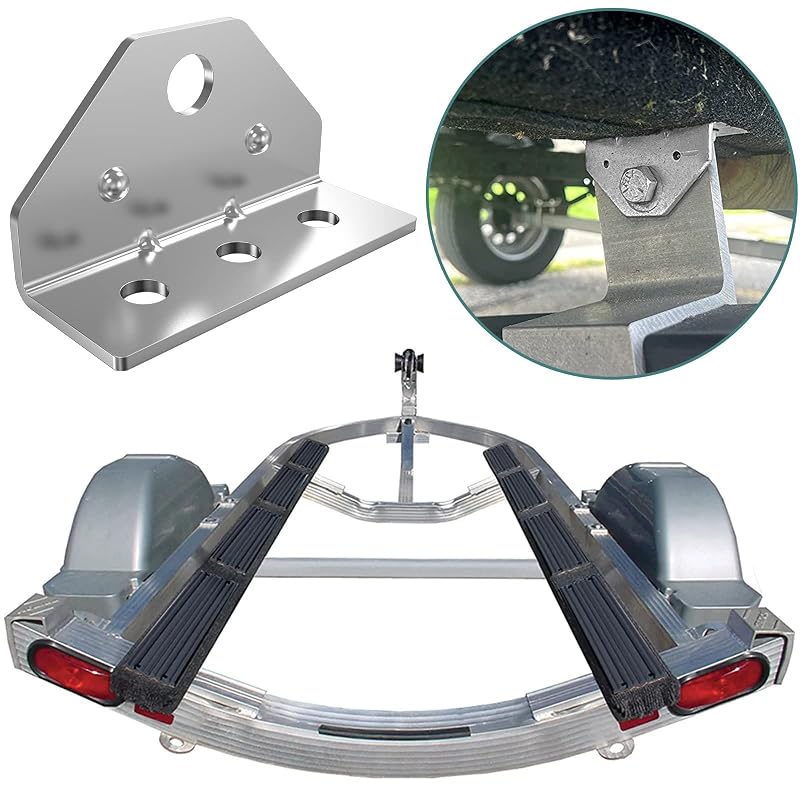 8 PCS Boat Trailer Top Angle Swivel Bracket Set - 3mm Thick, Galvanized