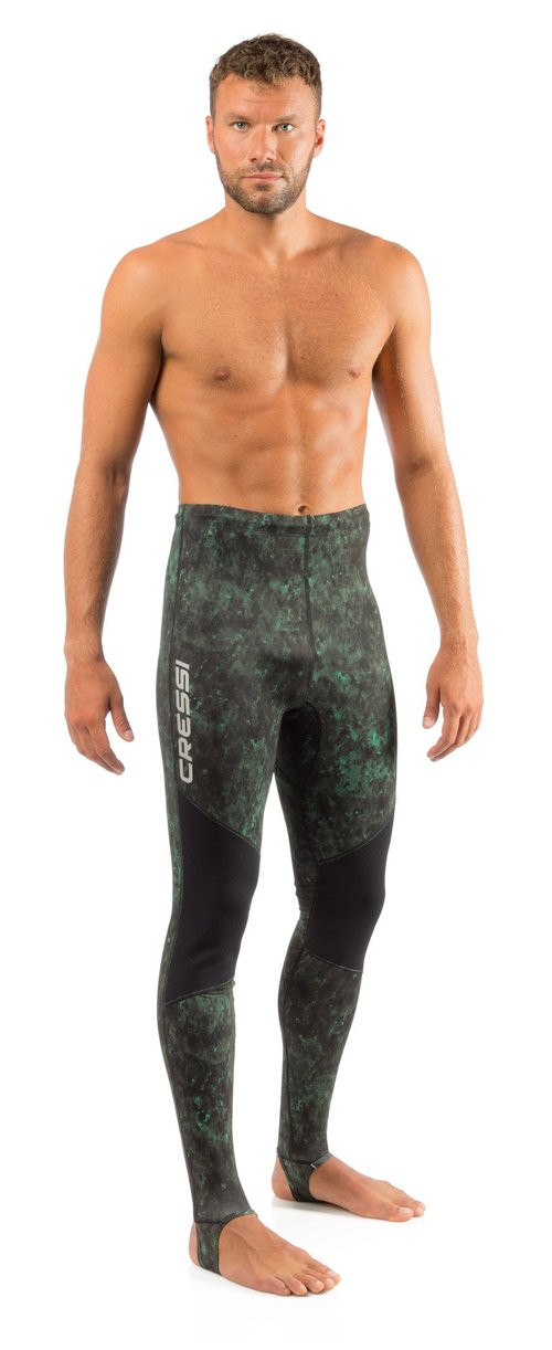 Cressi Hunter Rash Guard Pants, Camo Green, XXL