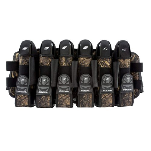 Social Paintball Grit Pod Pack Harness, Hunter Camo, 6+9 Pod Holders