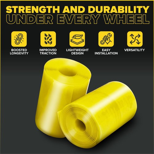 Ultraverse Fat Tire Liners Tube Protection Against Flats, 20, 24 and 26 inch x 4.0 tire Size, Durable Extruded Plastic Shield for Puncture Free Bike Rides – 2 Pack