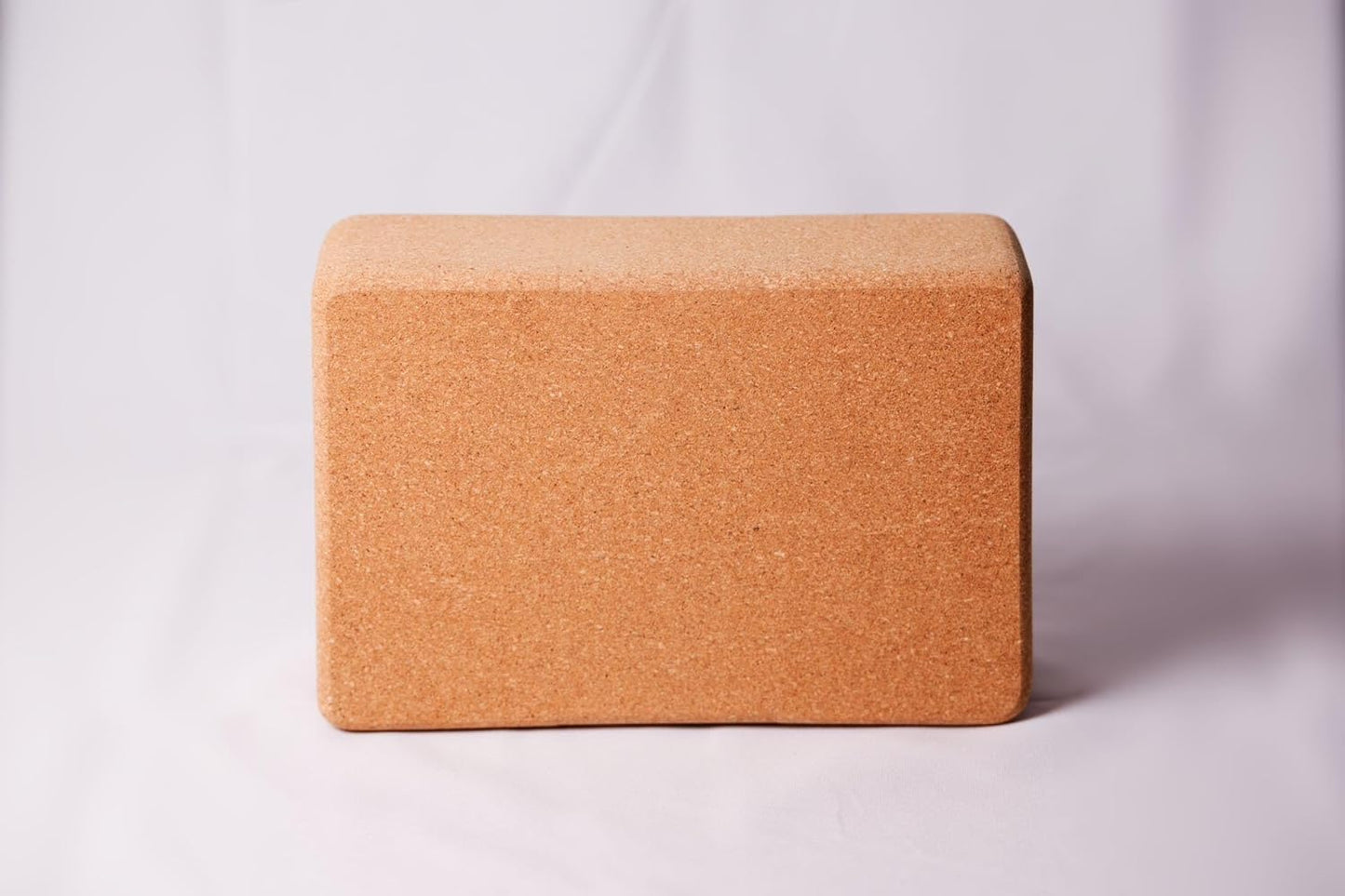 2 pcs Natural High Density Cork Yoga Blocks with 1 Yoga Strap/Exercise Ball, Rounded Edge, Natural Eco-Friendly Heavy-Duty Bricks for Balance, Support, and Flexibility – Yoga, Meditation & Stretching Props, 9”x6”x3”