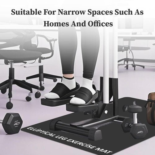 Under Desk Elliptical Mat for Peloton Bike,Small Nonslip Exercise Bike Mat for Desk Workout Equipment,Protect Hardwood Floor,Trainer Accessory for Indoor Stationary Exercise Bicycle,15.7''X23.6''