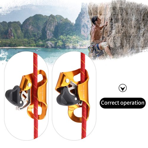 WILDKEN Rock Climbing Chest Ascender Climbing Mountaineering Tree Arborist Climbing Rappelling Equip for 10-14mm Rope