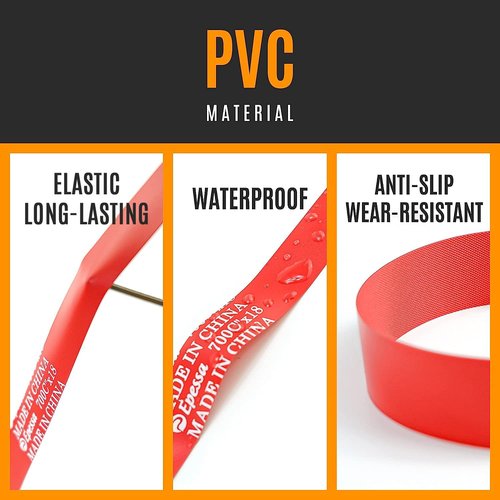 Epessa Bike Bicycle Rim Strip Rim Tape Fits Size 12" 14",16",20",24" 26'', 27.5'', 700C-A Pair