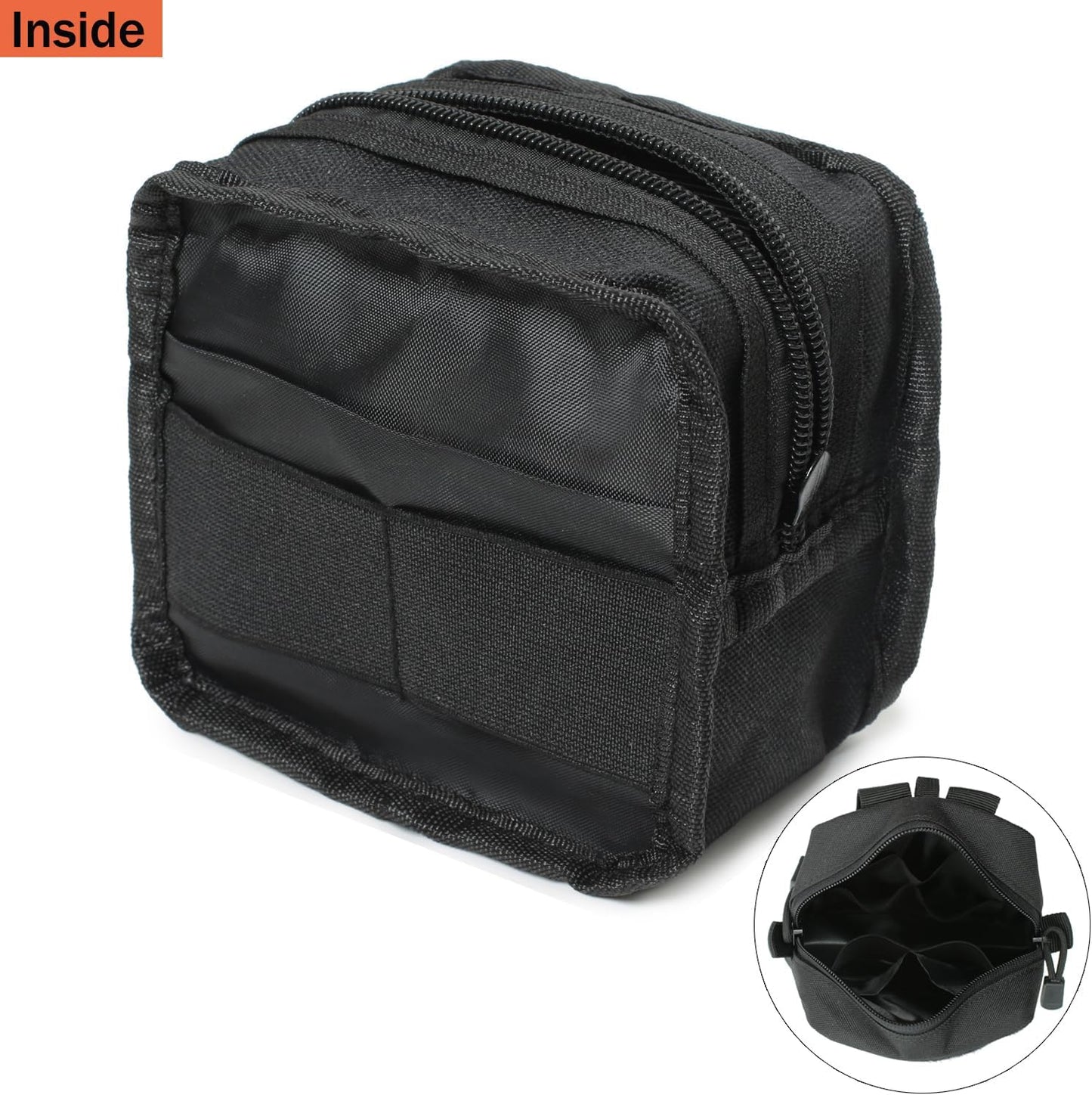2 Pack Mini Tactical Molle Compact Ammo Pouch - General Purpose Admin Pouches Small Admin Molle Pouches EDC Tool Utility Multi-Purpose Waist Belt Pouch
