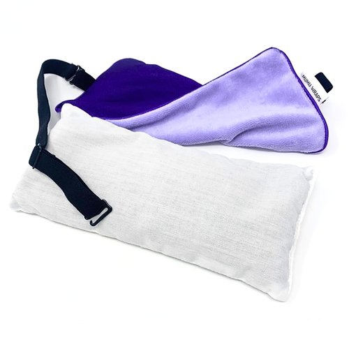 Mumu Wraps Lavender Aromatherapy Weighted Eye Pillow - Ideal for Sleeping, Yoga, and Meditation - Includes Extra Cover - Perfect Self-Care and Relaxation Gift for Women and Moms