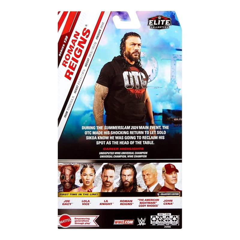 WWE Elite 120 Roman Reigns Action Figure by Mattel