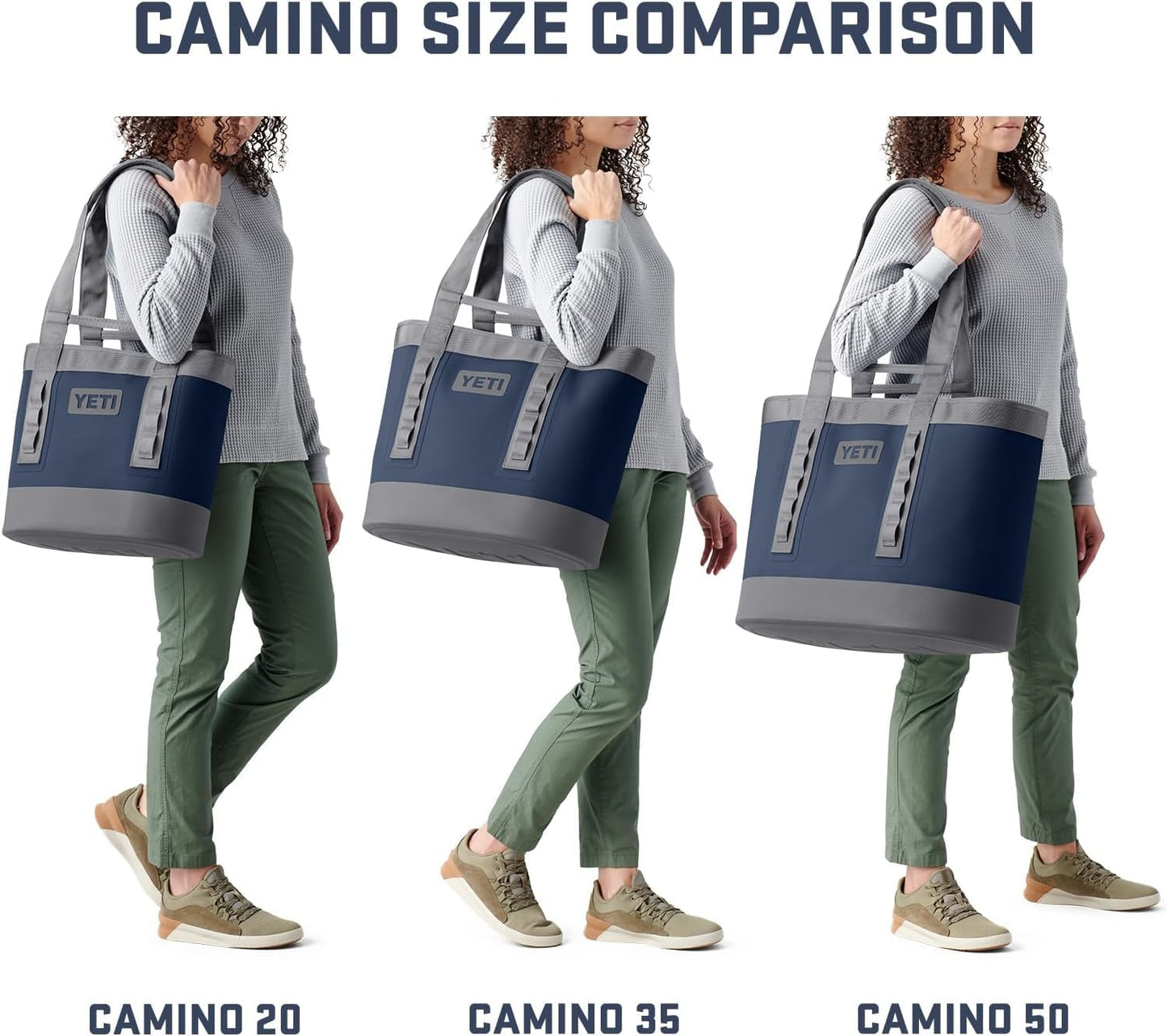 YETI Camino 50 Carryall with Internal Dividers, All-Purpose Utility, Boat and Beach Tote Bag, Durable, Waterproof, Ridegeline