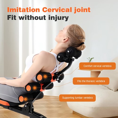 Abdominal Workout Bench – Adjustable Sit-Up Machine with Leg Lock & Dumbbell Holder – Home Gym Core Trainer for Abs, Crunches, Leg Raises – Foldable, Heavy-Duty Steel Frame – Max Weight 300LB