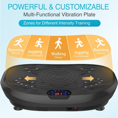AXV Vibration Plate Exercise Machine Whole Body Workout Vibrate Fitness Platform Lymphatic Drainage Machine for Weight Loss Shaping Toning Wellness Home Gyms Workout