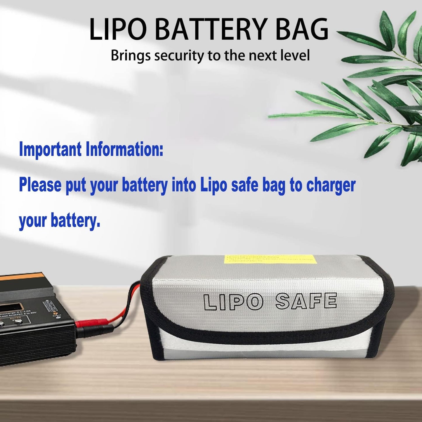 2Packs 11.1V Airsoft Battery 1600mAh 30C Rechargeable Lipo Battery 2S-3S Balance Charger/Lipo Safe Bag with Mini Tamiya Connector for Airsoft Guns Rifle
