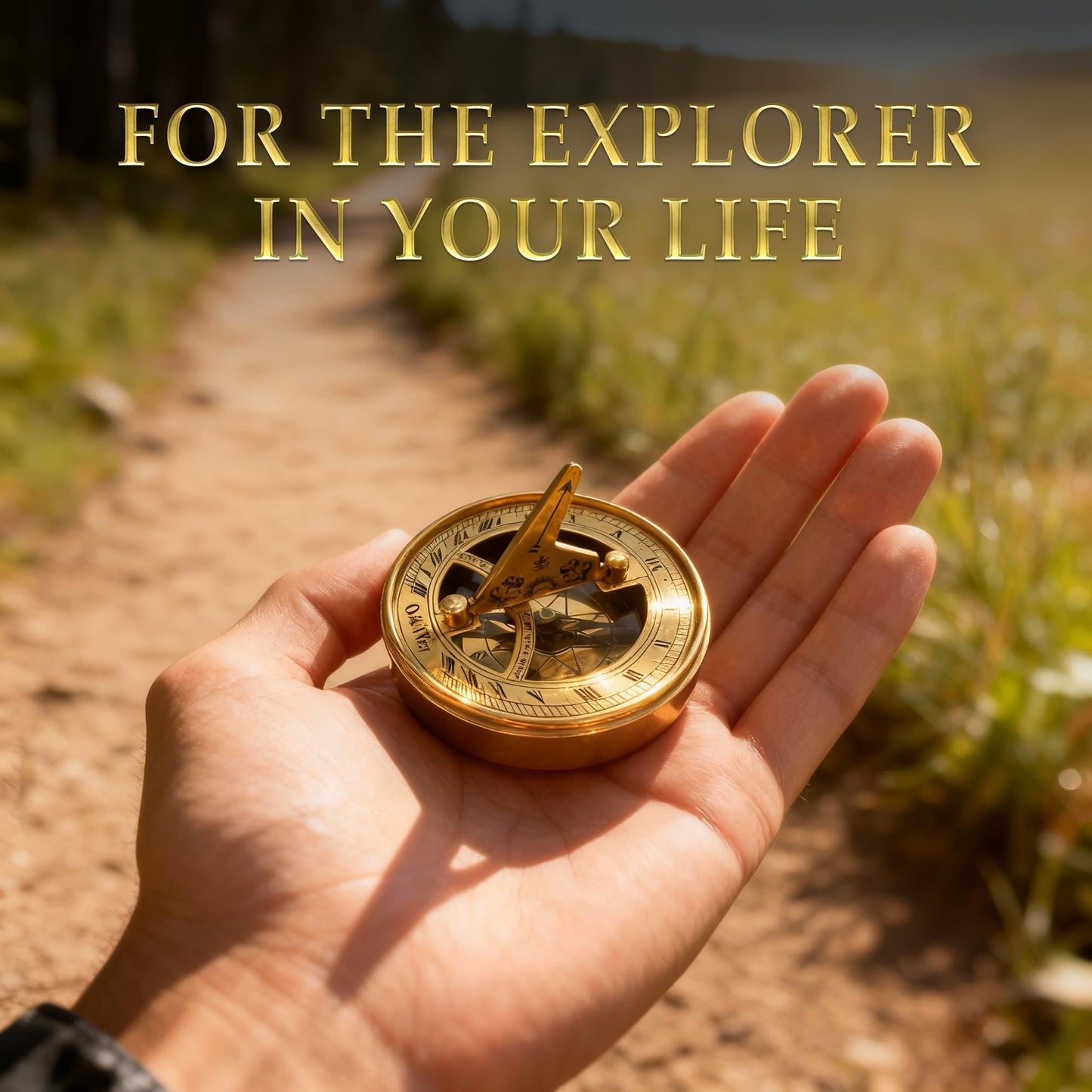 OakiWay Anniversary Sundial Compass Gift for Him or Her - Unique Gift Ideas for Husband or Wife, Men Wedding Anniversary 50th 40th 25th 20th Year Celebration, Gift Card Included