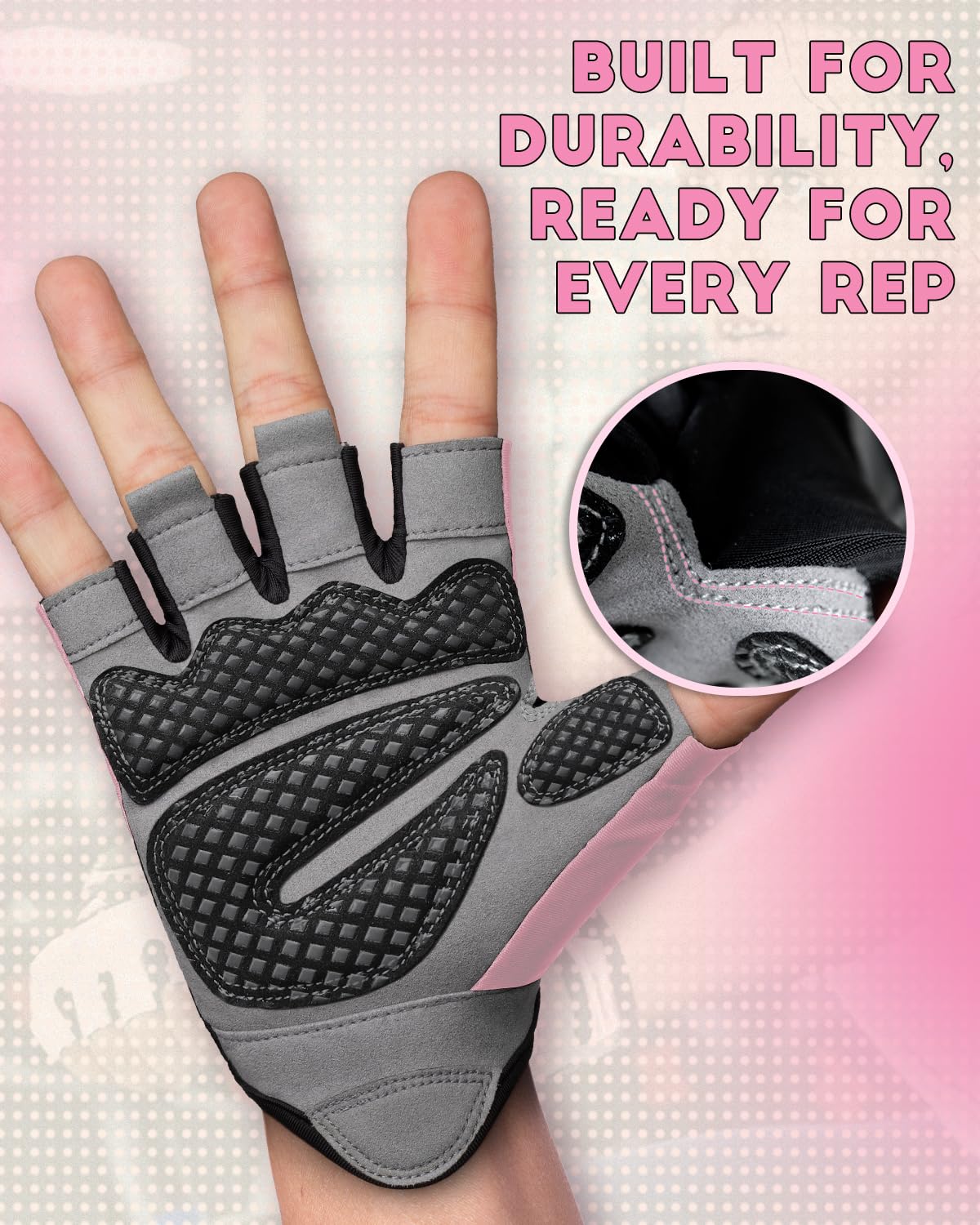 VINSGUIR Workout Gloves for Men and Women, Weight Lifting Gloves with Excellent Grip, Lightweight for Gym Exercise, Cycling, Cross Training, Pull ups, Fitness, Climbing and Rowing