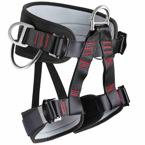 HandAcc Thicken Professional Safety Belt with Magnesium Alloy Connection Ring - Tree Climbing, Fire Rescue, Rappelling Gear