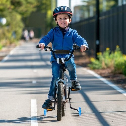 Tayizoo Training Wheels for Bike,Compatible for Bikes of 12/14/16/18/20 Inch,Flash Mute Wheel,1 Pair