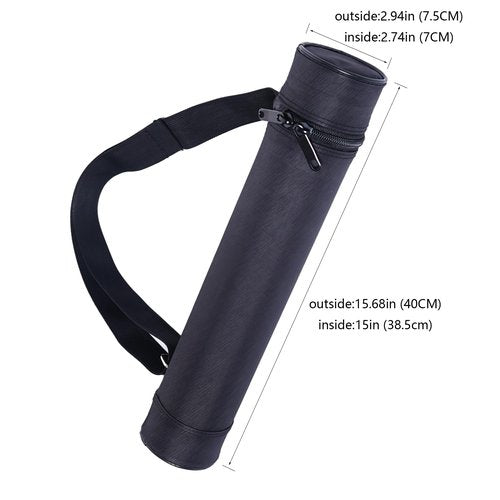 MTG Playmat Tube Case Storiage Bag PVC Hard Inner Tube Heavy Protection Anti-wear Waterproof Oxford Cloth Adjustable Shoulder Strap Fits 14in and 15in Playmats