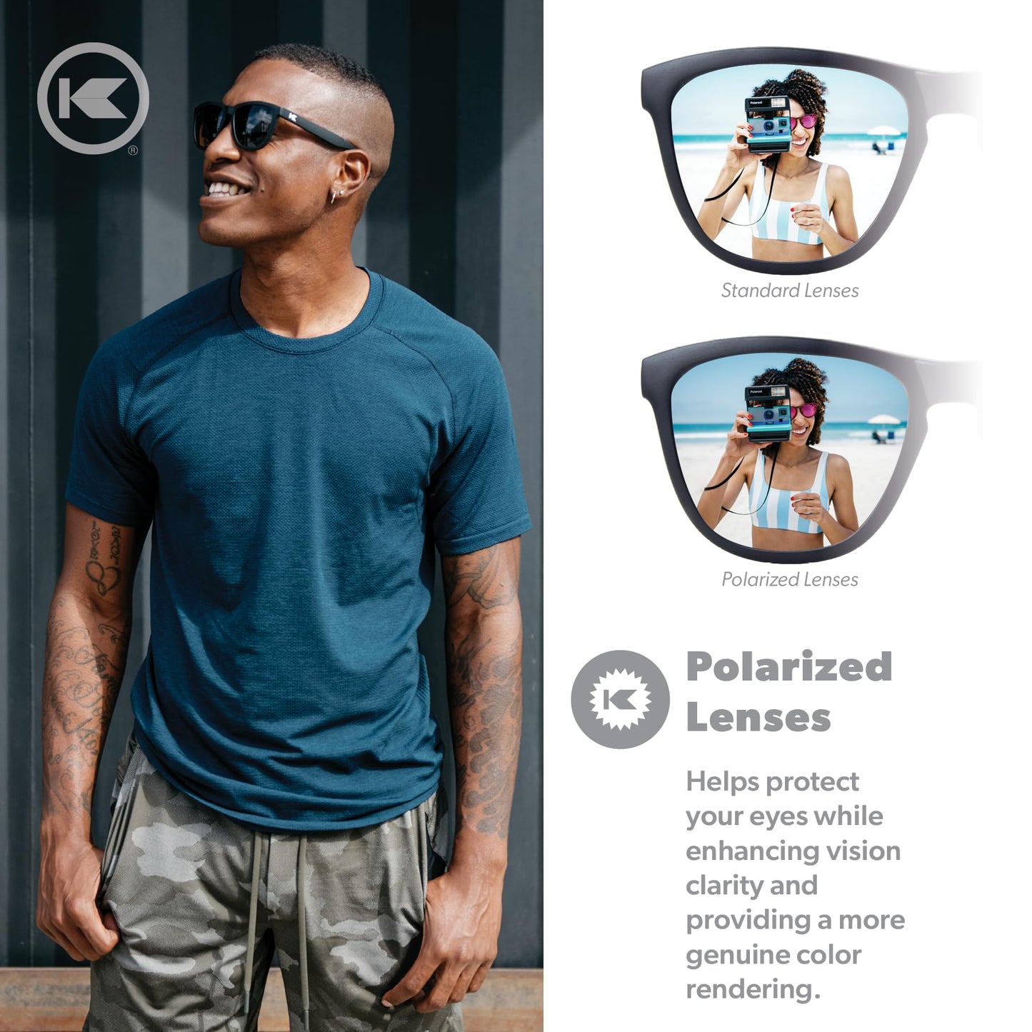 Knockaround Premiums Polarized Sunglasses for Men & Women - UV400 Protection