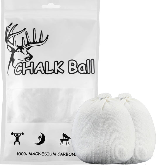 2 Bags Gymnastics Chalk Ball for Climbing - (6oz) Gym Chalk Used for Lifting Weightlifting Workout and Rock Climbing, Weight Powder Hands Chalk