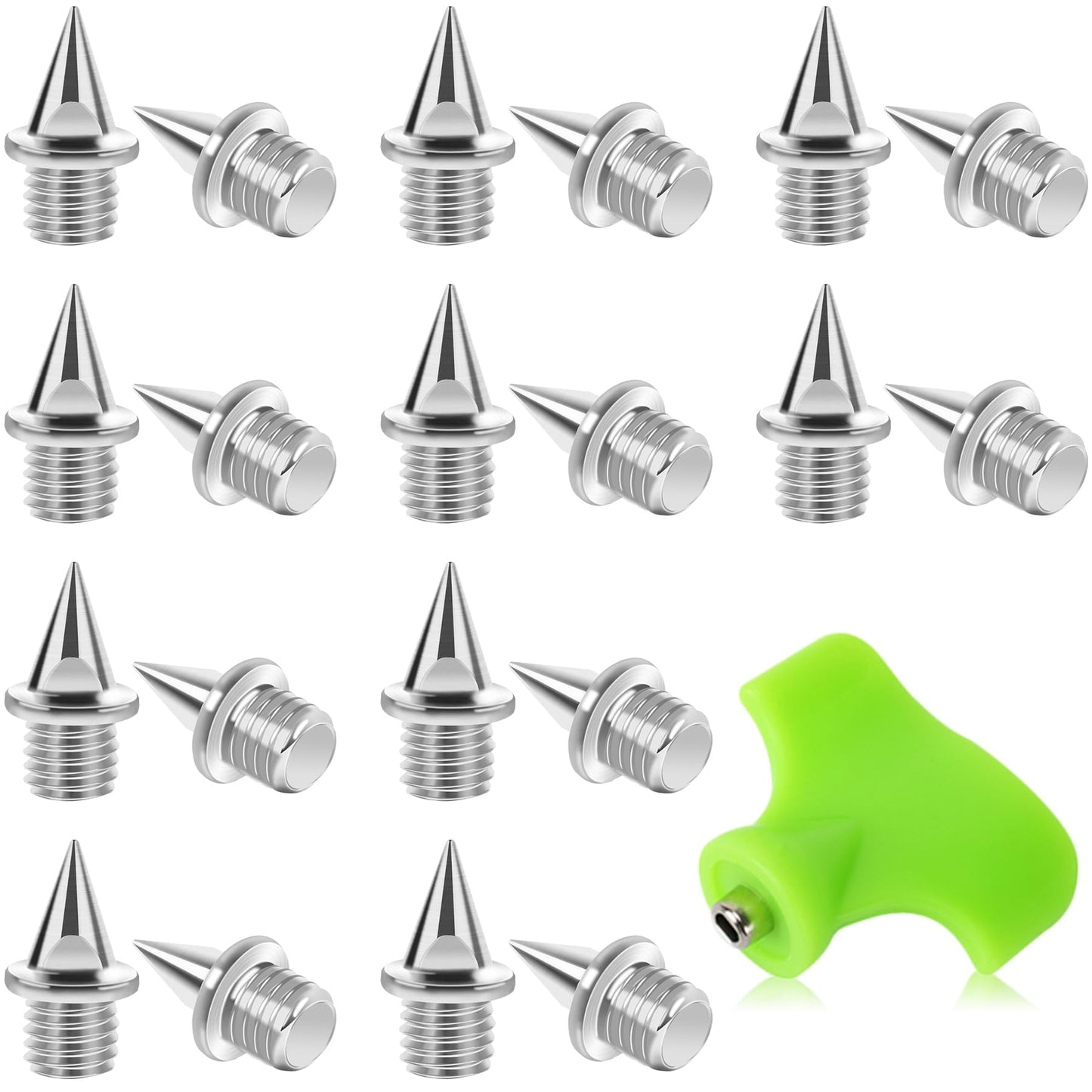 AUGSUN Track Spikes 1/4inch, 120Pcs Stainless Steel Cross Country Spikes