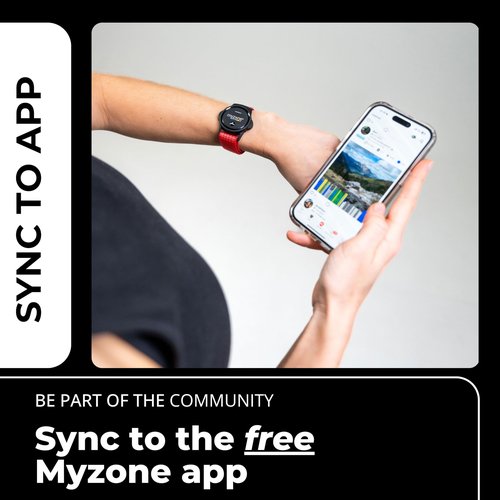 MYZONE MZ-Switch Physical Activity Heart Rate Monitor – A Water Proof Fitness Tracker for Wrists, Arms & Chest