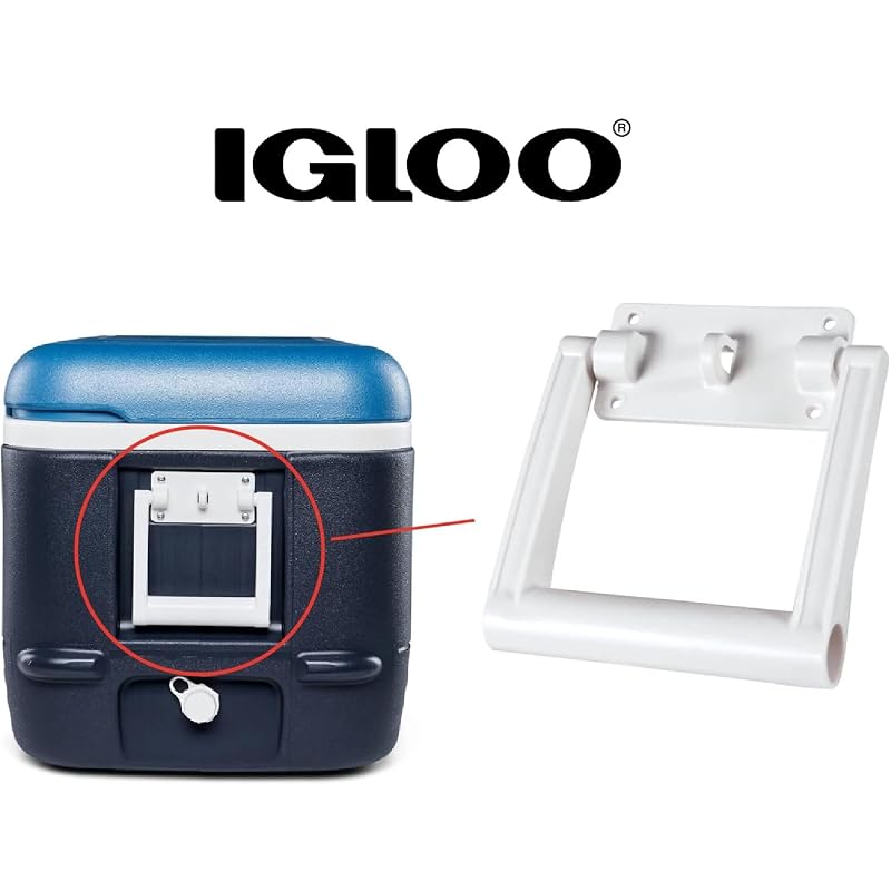 Igloo 90-100 Quart Cooler Handle Bracket - Swing-Up, White