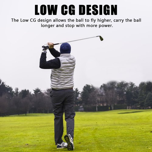 XINGGM XM-01 Individual Golf Irons or Golf Irons Set - Premium Men Golf Club Iron with Steel Shaft for Right Hand Golfers Stiff Flex (#1 Iron Single)