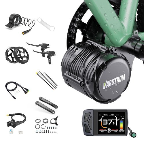 TSDZ8 48V750W Mid Drive Kit,Upgraded 1056W Peak Power Torque Sensored Mid Drive Ebike Conversion Kit, Electric Bike Kit with EKD01 Display for 68-73MM Bottom Bracket Mountain Bike,Citybike,Tricycle