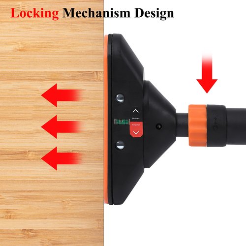 No-Screw Doorway Pull Up Bar with Safety Lock, 660 Lbs Max Load, Adjustable 29"-38" Width, Non-Slip Grip Chin Up Bar for Home Gym and Small Spaces, Black
