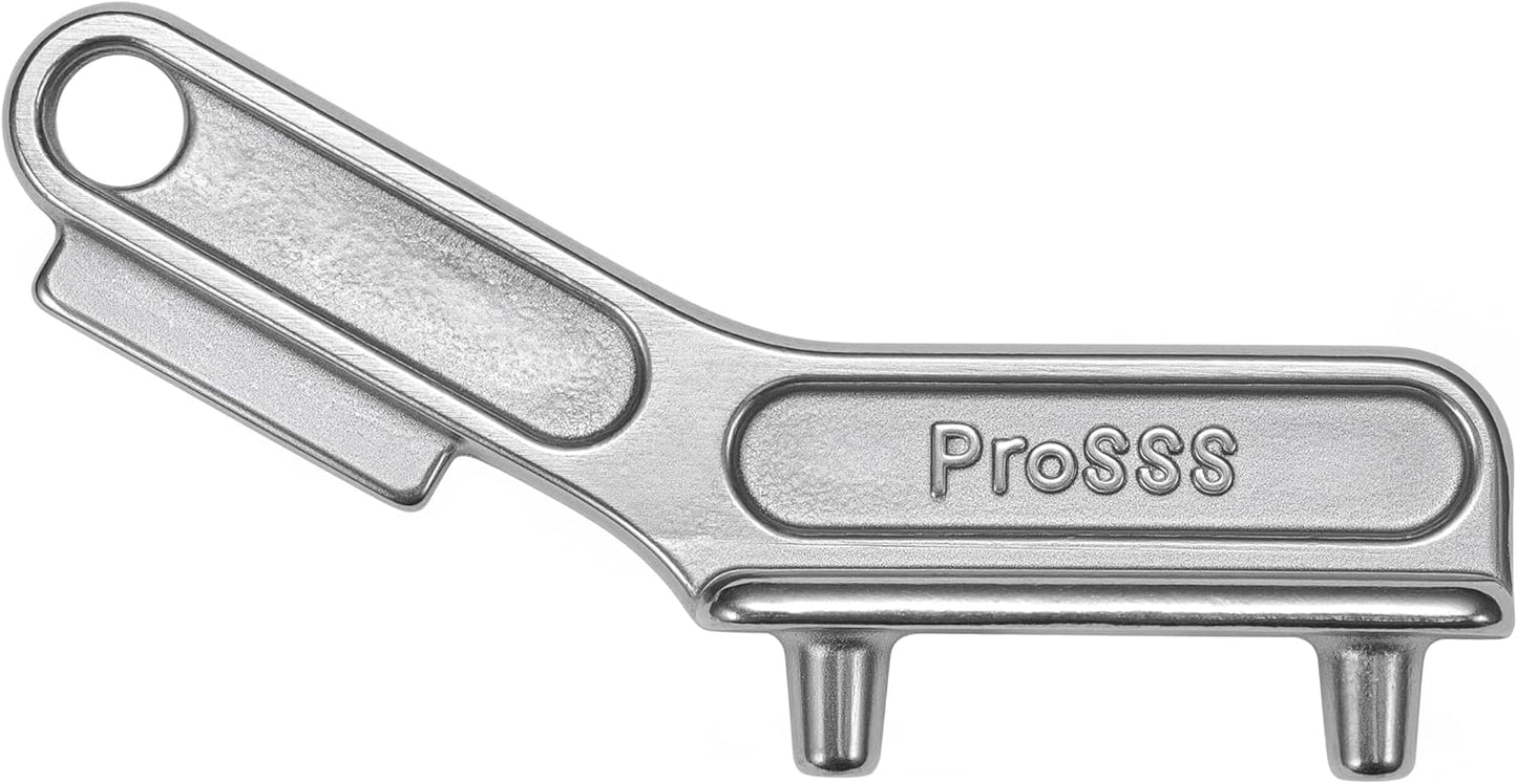 1PCS Marine Grade 316 Stainless Steel Deck Fill Key - Polished Boat Gas Cap Key Set, Corrosion-Resistant Replacement Tool for Sea Ray Yacht Accessories (Silver)