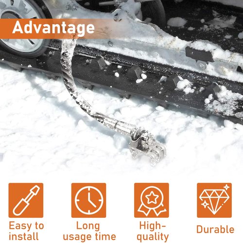 GOMADEIT Ice Scratchers Snowmobile | Snowmobile Ice Scratchers with Claw | Ice Scratchers Fits Polaris Arctic Cat Ski-Doo Lynx | For Reverse & Non-Reverse Gear Snowmobiles with Track Heights Over 2.5"