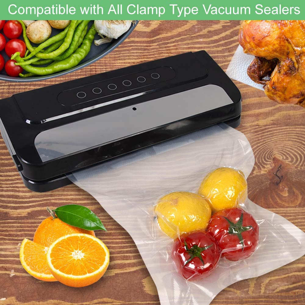 WVacFre 200 Gallon 11"x16" BPA Free Vacuum Sealer Bags for Food Storage